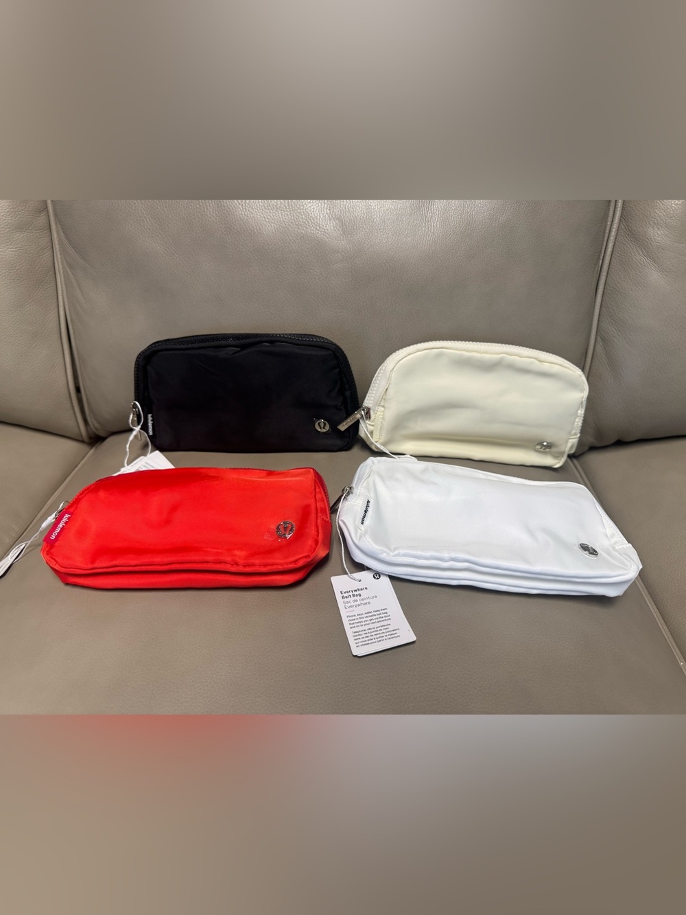 lululemon athletica Cosmetic Pouches in Black, Red, White, Cream